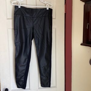 Athletic  Black leather like. Size XL